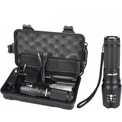 Lampe torche X800 militaire pour panne de courant et sécurité de la maison