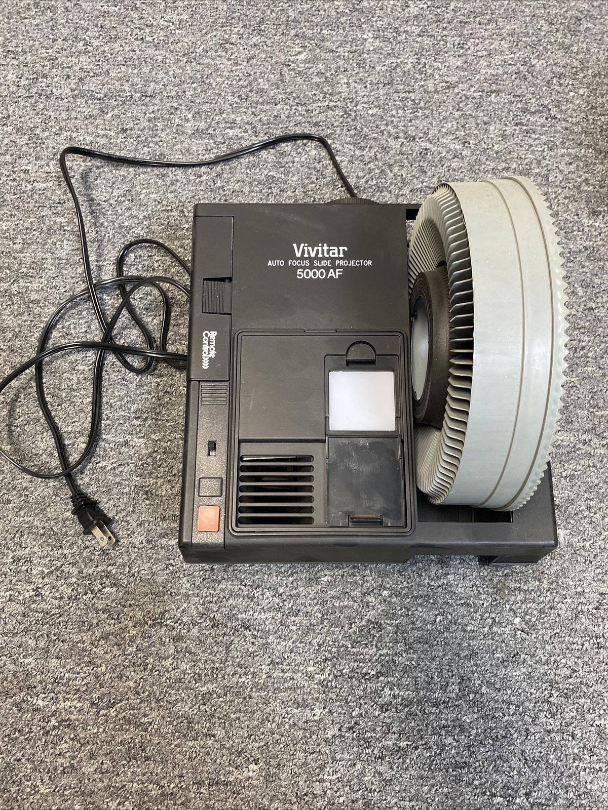 Vivitar 5000AF Slide Projector With Remote And Wheel eBay