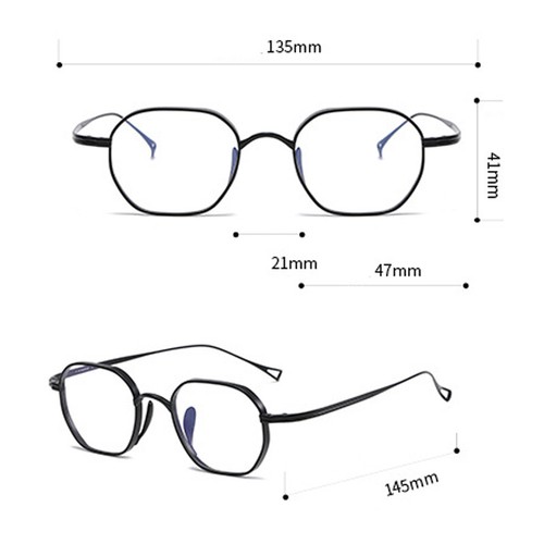 Vintage Elliptical Eyeglass Frames Metal Full Rim Glasses Women Men - Picture 2 of 15