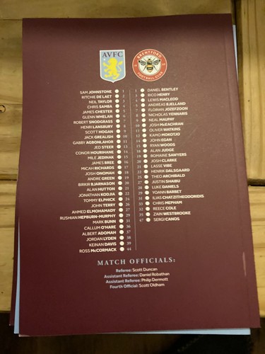 Aston Villa Programme 2016/17 2017/18 2018/19 2019/20 2021/22 2022/23 2023/24 - Bild 62 von 376