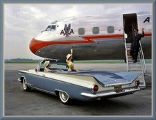 1959 Buick Invicta Convertible Tutone Toolbox - Refrigerator Magnet 42 Mil