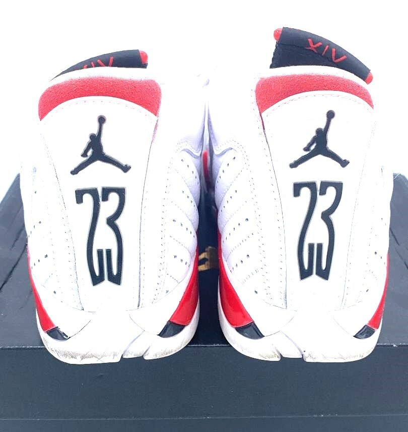 Nike Air Jordan Retro XIV 14 Rip Hamilton Candy Cane White Red WOMENS