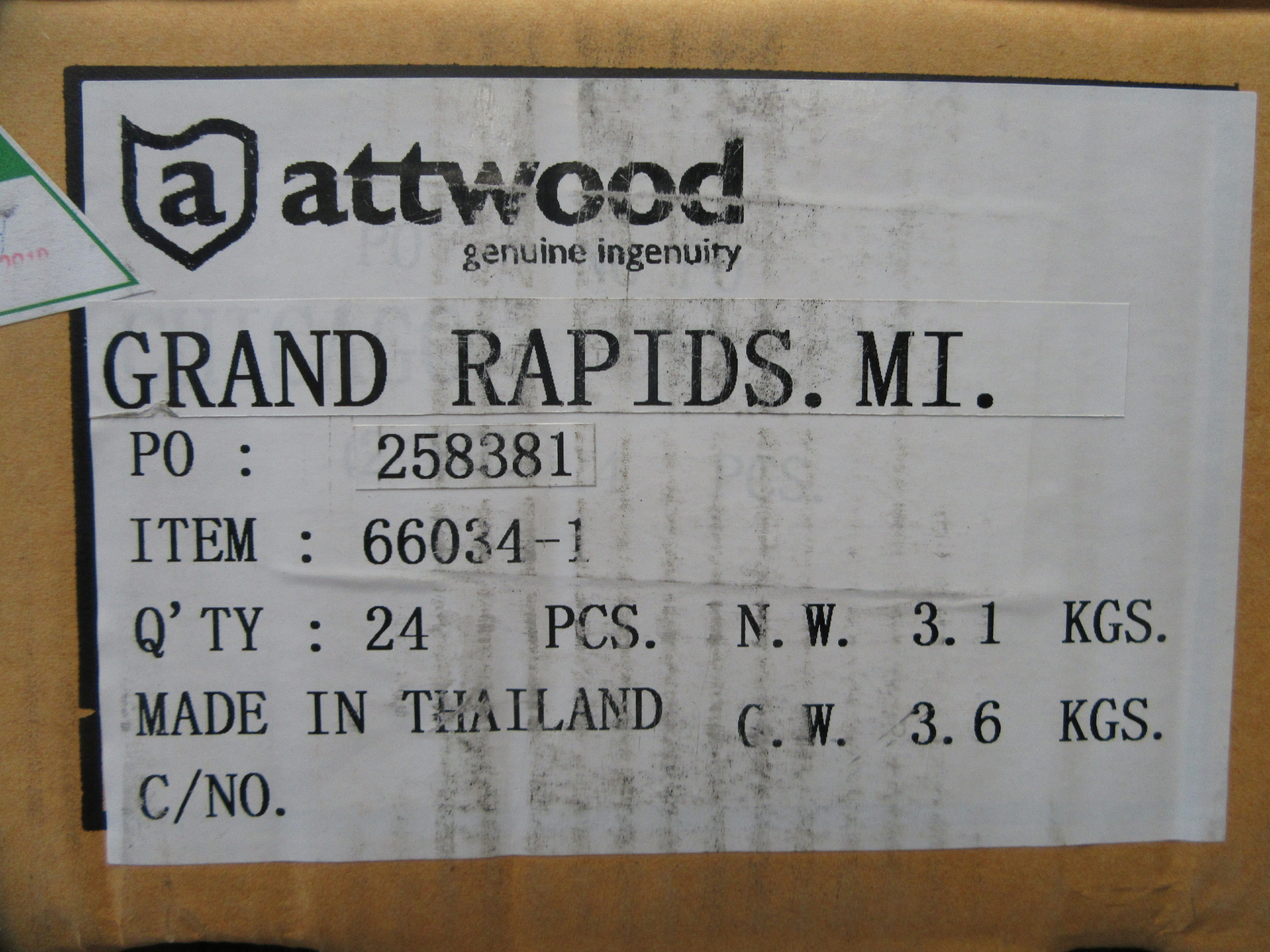 ATTWOOD FLUSH VENT FUEL P TRAP STEEL 66034-1 MARINE BOAT