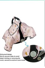 ICOPUCA Car seat Covers for Babies, Girls, Pink Cloud Design