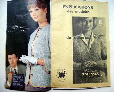 Catalogue De Laine 3 Suisses Vintage + Livret Explications - Modèles Variés, Occasion Bon état