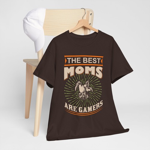 "Camiseta de algodón pesado unisex para videojuegos ""Las mejores mamás son jugadores"" - Imagen 31 de 109