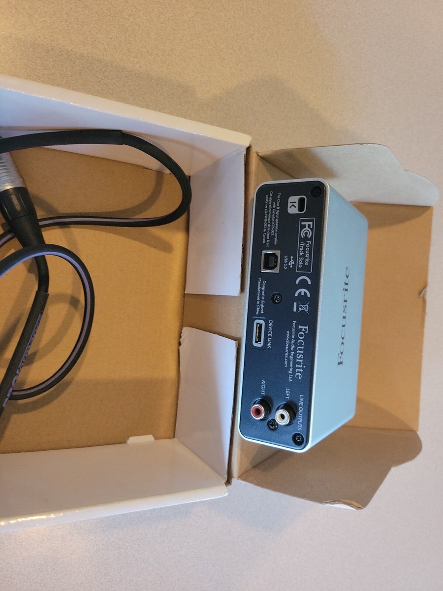 Focusrite iTrack Solo Audio Interface For iPad Or Computer for