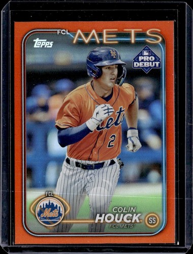 2024 Topps Pro Debut~Colin Houck FCL Mets ~Orange Foil #25/25 PD-180