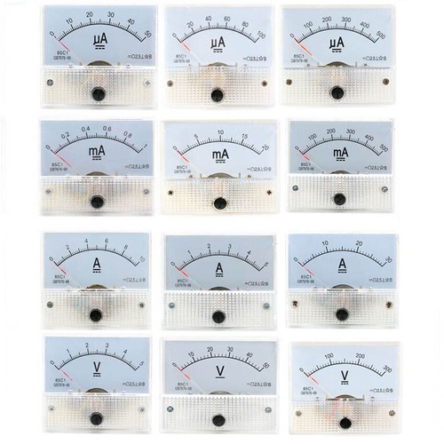 Analog Amp Panel Meter 2-30A DC Ammeter Current 10-50V DC Voltmeter Voltage 85C1 - Picture 14 of 24