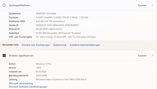 HP ProBook 450 G3 | i3-6100U | 8GB RAM | 256GB SSD | Windows 11 Pro | DVDRW | - Bild 6 von 6