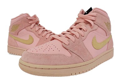 NIKE AIR JORDAN 1 MID CORAL GOLD SN02655 | eBay