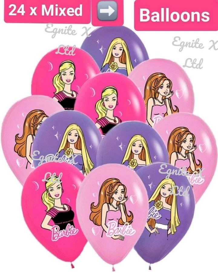 Баннер принадлежности для кукол украшения дня рождения воздушные шары для детей девочек Barbie - Изображение 2 из 4