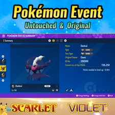 ✨Shiny Darkrai 💚Event Member Card 💜 Pokémon Scarlet & Violet