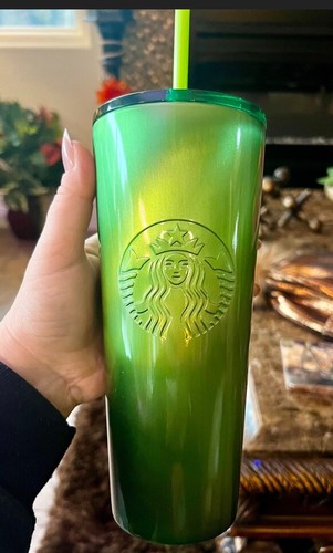 Starbucks Holiday 2023 New Green Shine Stainless Steel Venti 24oz Tumbler - 第 1/10 張圖片