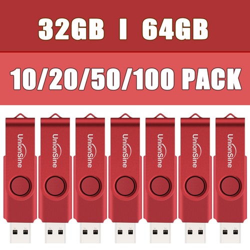 3/5/10/20Pack Wholesale 16GB 32GB 64GB USB2.0 Memory Stick Flash Thumb Pen Drive - Afbeelding 2 van 12