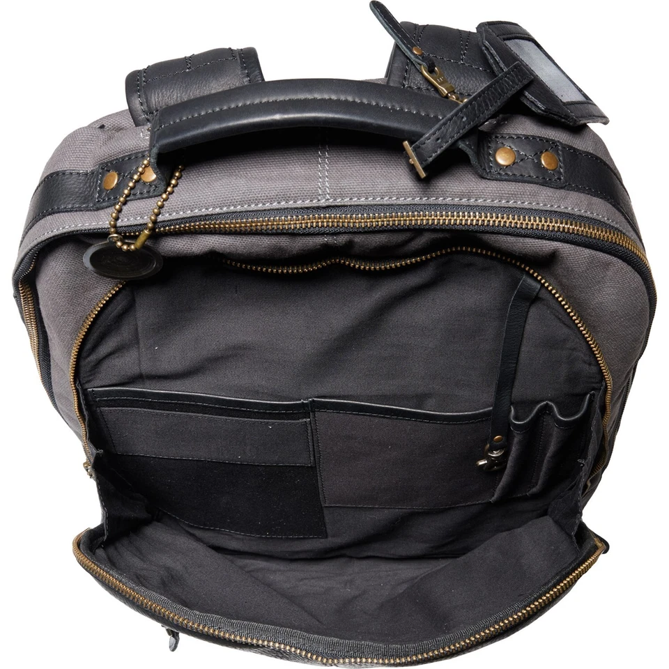 Mochila Will Leather Goods Commuter Collection (Negro) Nueva con Etiquetas Foto 4 de 4