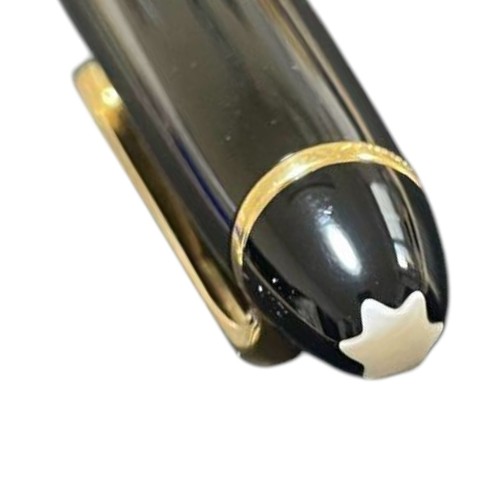 Montblanc Meisterstuck 146 Le Grand Black & Gold 14C 585 Fountain Pen - 第 3/4 張圖片
