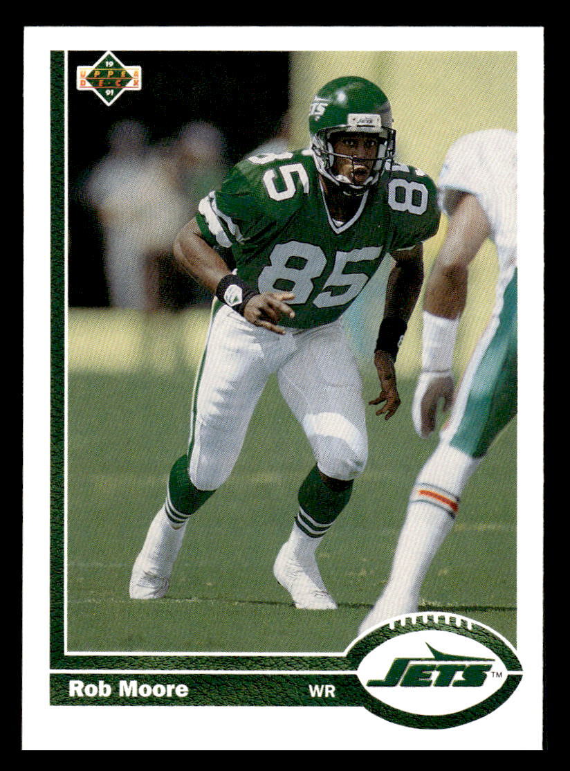 1991 Upper Deck Rob Moore #435 New York Jets Football Card