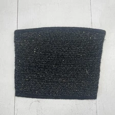 Express Black Strapless Metallic Tube Top Sweater Tank Women’s Size XS