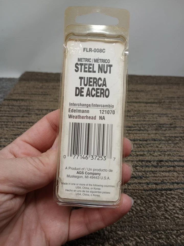 Tuerca de acero métrica AGS FLR-008C M16x1,5 nueva Foto 3 de 4