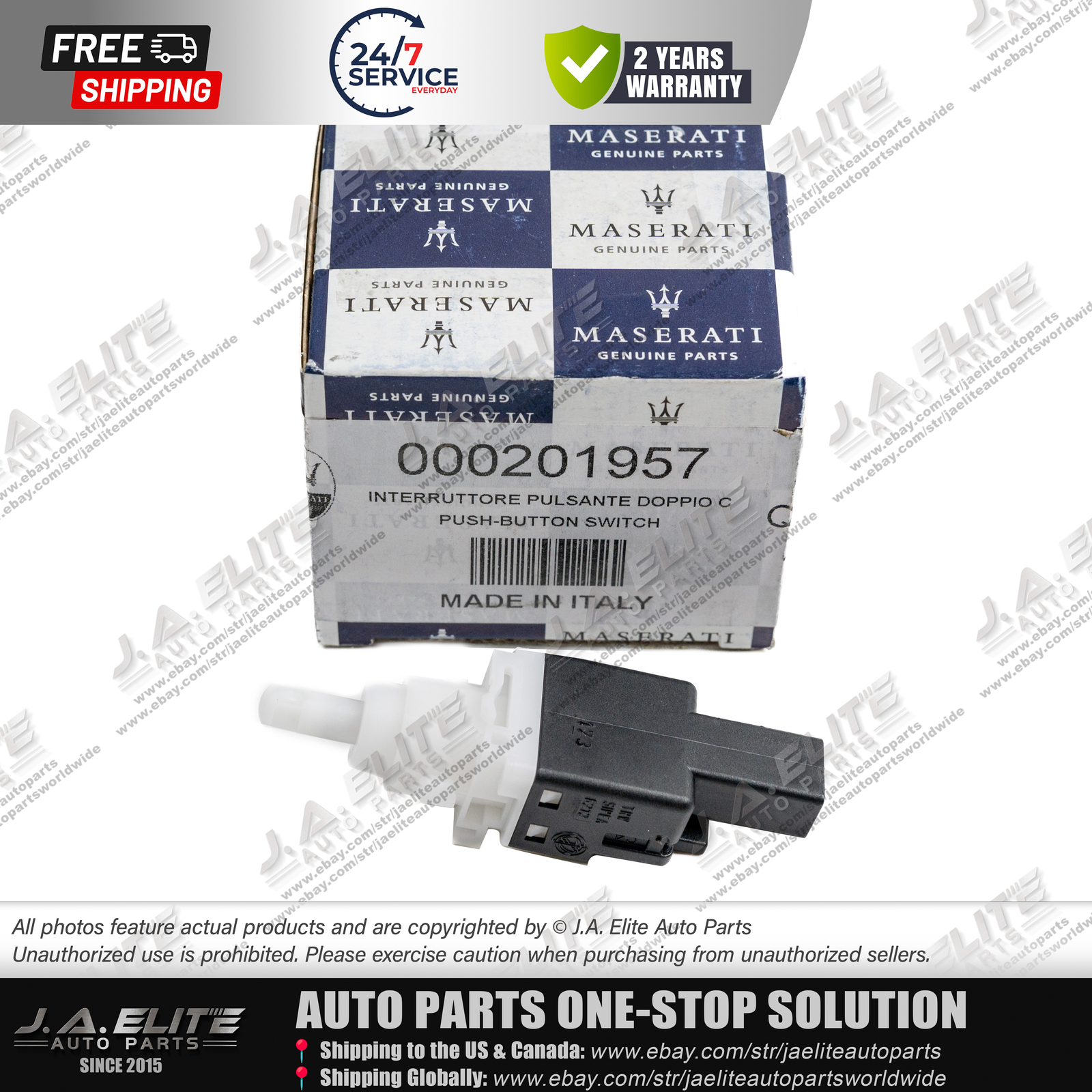 Genuine Brake Light Switch fits Maserati Quattroporte GranTurismo GC, OEM:201957