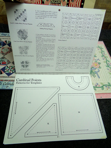 Vintage Quilting Calendar w/ Patterns - Lot of 5 Wall Calendars - Picture 3 of 15