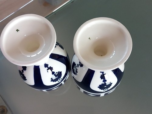 PAIR of Royal Crown Derby 1128 Unfinished Imari GOBLETS /CHALICES. - Picture 9 of 10