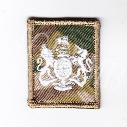 White design British Army Multicam MTP Rank Embroidery Patch - Picture 16 of 16