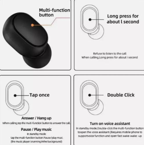New Xiaomi Redmi Airdots 2 Wireless Bluetooth Headset with Mic Earbuds Airdots 2 - Picture 3 of 5