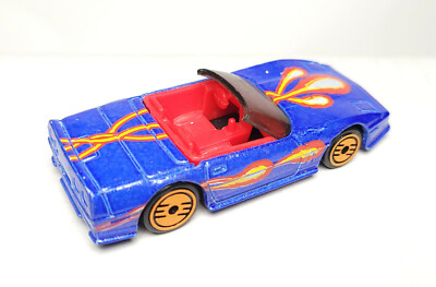 Hot Wheels loose Revealers Custom Corvette C4 convertible blue