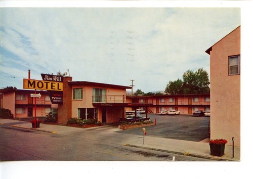 Jim Hill Motel-Omak-Washington-Vintage 1962 Advertising Postcard
