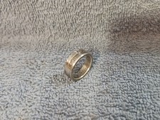 1993 90  Silver Proof Washington Quarter size 6  coin ring handmade