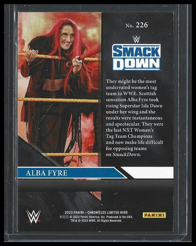 Alba Fyre - 2023 Chronicles WWE - Limited Red 177/199 - Picture 2 of 2