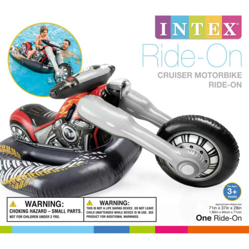 Intex Cruiser Motorcycle Inflatable Ride-On Pool Toy - Fun for Kids