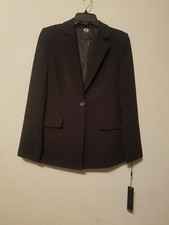 Donna Karan New York Women Single button Blazer Black Sz 4