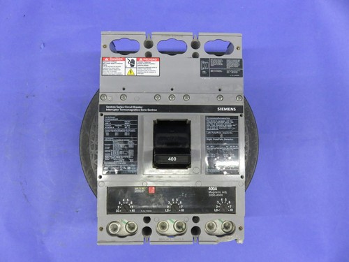 SIEMENS CIRCUIT BREAKER HJXD63B400 SENTRON 400A 600V 3P W/ADJ TRIP 1YEAR WARRANT