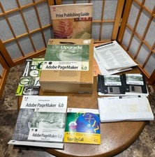 Adobe Pagemaker 6.0 UPGRADE ONLY With Serial Number Apple Macintosh 1995