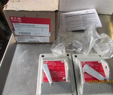 QTY 2 EATON EXPLOSION PROOF FRONT OPERATED EDS Snap Switch Cover 20AMP DS415