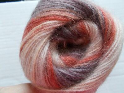 YarnArt Angora Active mohair blend luxury yarn, brown tones, 1 skein, 547 yds