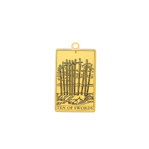 Traje de Oros Cartas del Tarot Vintage Colgante Amuleto para Collares Arte del Tarot - Imagen 42 de 43