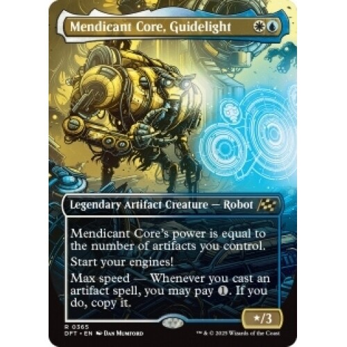 MENDICANT CORE, GUIDELIGHT (BORDERLESS) X4 Aetherdrift DFT Magic MTG MINT CARD - Picture 1 of 1