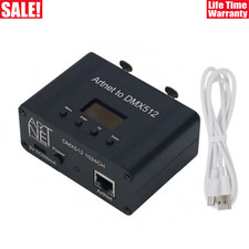 ARTNET to DMX512 Controller 2-Port Ethernet to DMX Adapter 1024Ch 5V DC500mA New