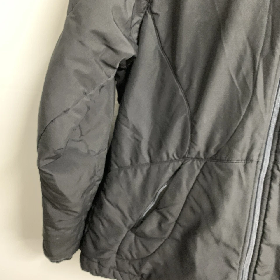 Chaqueta cortavientos North End para mujer talla mediana todo clima negra equipo de red Foto 4 de 4