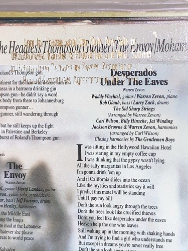 NM • Warren Zevon A Quiet Normal Life: The Best Of PROMO LP Werewolves IN London - Picture 5 of 5