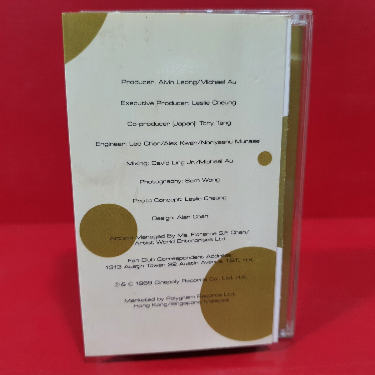 Leslie Cheung 张国荣張國榮- LESLIE 1989 Cinepoly HK Cassette 磁带