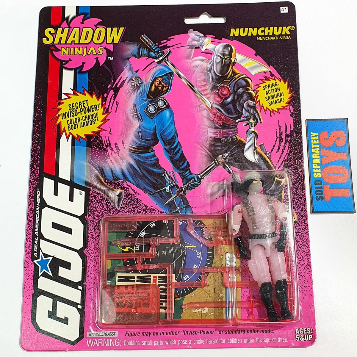 Vtg GI Joe NUNCHUK v2 1994 Shadow Ninjas action figure #41
