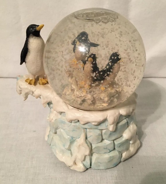 Rare HTF Westland Penguin Winter Wonderland Snow Globe 1905 eBay