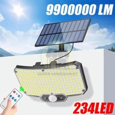 234LED Solar Lights Security 3Modes Street Flood Lamp Motion Sensor Outdoor Wall