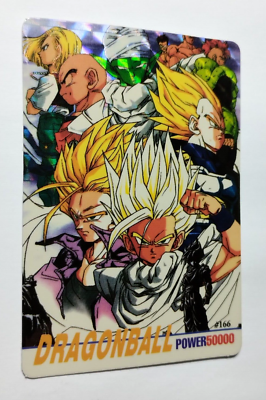 1999 DRAGON BALL Z Card #166 SON GOHAN SSJ 2 TRUNKS FUTURE SSJ VTG