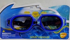 ADULT SWIM GOGGLES Ages 14 Up PC Lens Adjustable Latex Free YOU CHOOSE ONE